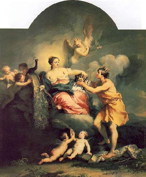 Jacopo Amigoni Juno Receives the Head of Argus oil painting picture